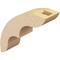 Ekena Millwork 3-inch W x 10-inch D x 10-inch H Ozark Rough Cedar Woodgrain TimberThane Knee Brace, Primed BRCUR03X10X10OZKRCPR - alternate 2